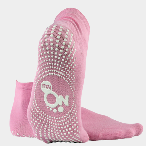 NoFall Antislip socks for Ladies Ankle Length Pink (Pack of 1 pair